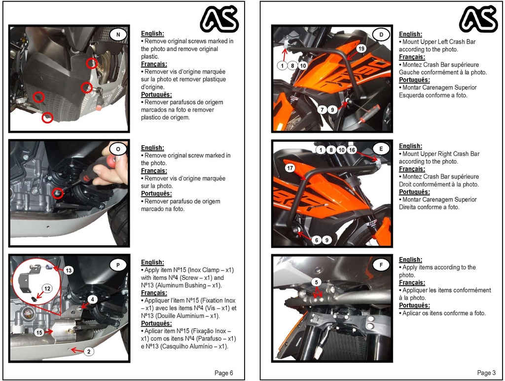 Adventure Spec KTM 790 / 890 Adventure/R Aluminium Crash Bars