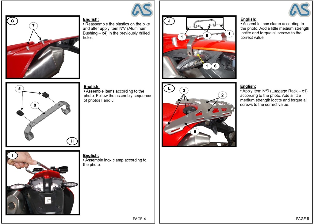 Adventure Spec GasGas 700 Rear Luggage Rack