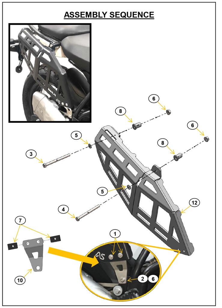 Adventure Spec RE Himalayan 450 Side Luggage Racks