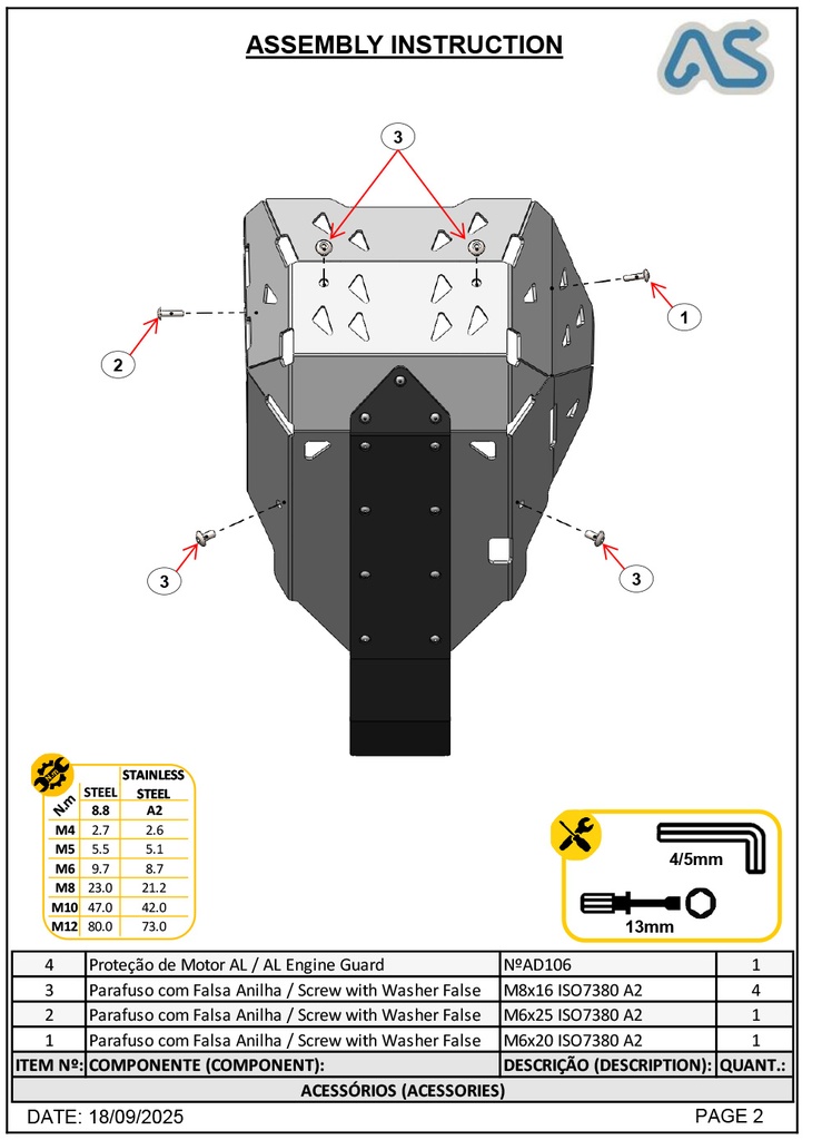 Adventure Spec CF Moto 450MT Bashplate / Skidplate