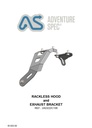 Adventure Spec CF Moto 450MT Rackless Luggage Bracket / Exhaust Hanger